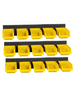 Organizador de Pared WallPeg con 3 Rieles y 15 Contenedores 2