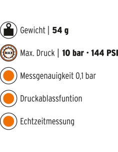 Medidor Digital de Presión de Aire SKS AIRCHECKER para Bicicleta 2