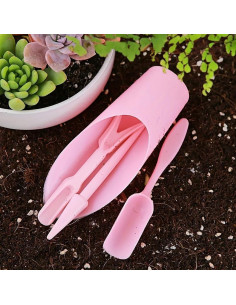 Juego de Herramientas de Jardinería Mini Rosa PurYupearl 2