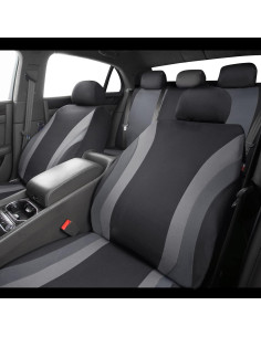 Fundas de Asiento y Alfombrillas CAR PASS Negro y Gris 2