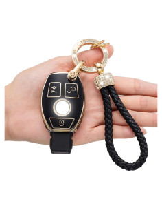 Cubierta de llavero Mercedes Benz LCXJMWKL TPU negro