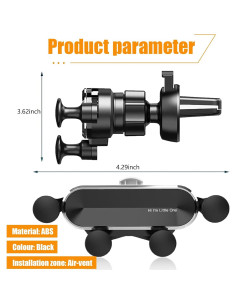Soporte para Teléfono en Ventilación de Auto Polcatay Ajustable 2
