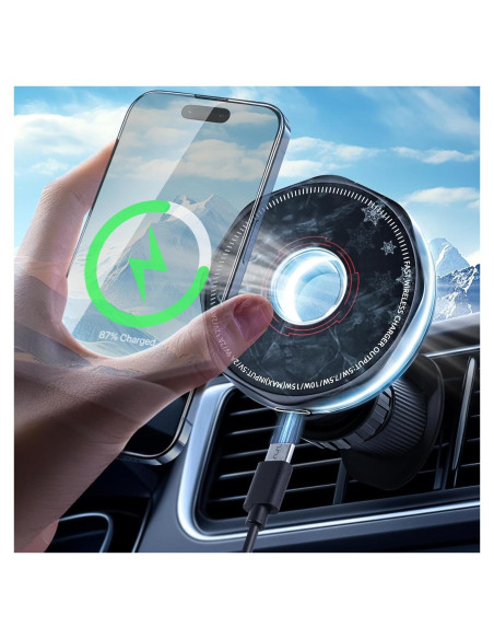 Cargador Inalámbrico para Auto SGRAMSTORG 15W Magnético