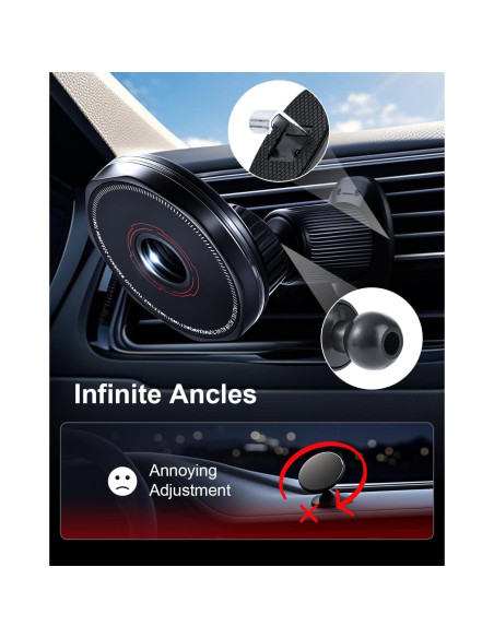 Cargador Inalámbrico para Auto SGRAMSTORG 15W Magnético