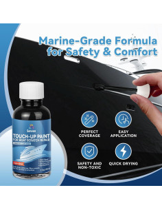 Bolígrafo de Retoque SENVEN 44ml Negro Alto Brillo para Barcos 2