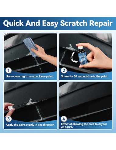 Bolígrafo de Retoque SENVEN 44ml Negro Alto Brillo para Barcos