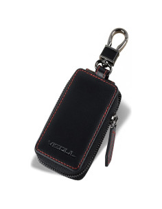 Funda de Llave de Coche de Cuero VISOUL Negra Universal