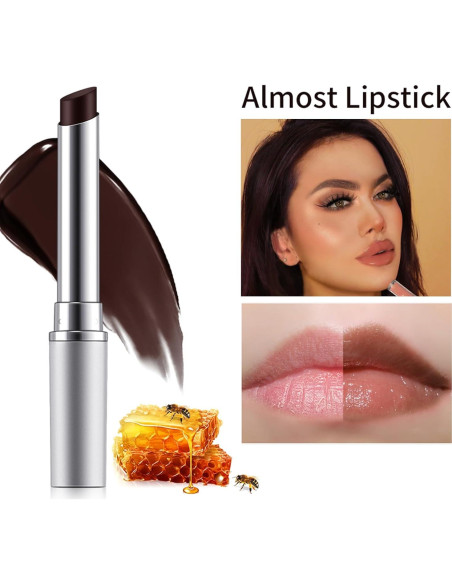 Bálsamo Labial Hidratante Mrettick 2PCS Negro y Rosa 28g