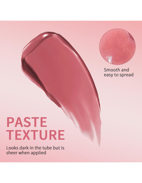 Bálsamo Labial Hidratante Mrettick 2PCS Negro y Rosa 28g