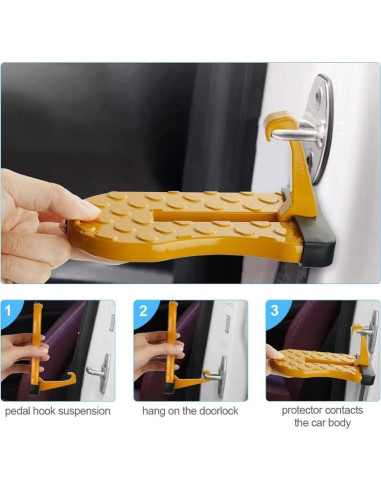 Escalón de puerta de coche Swpato con martillo de seguridad