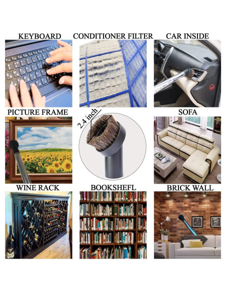 Kit de Accesorios para Aspiradoras VACEXT - 6 Piezas + Adaptadores