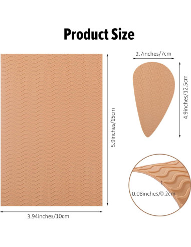 6 Piezas Protectores de Suela Antideslizantes Silicona ElevateTech