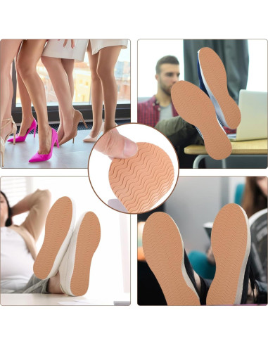 6 Piezas Protectores de Suela Antideslizantes Silicona ElevateTech