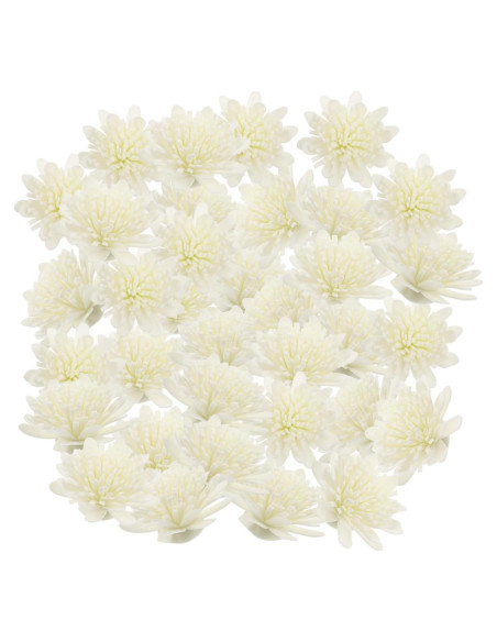 100 Flores Difusoras de Aroma WOFASHPURET - Rosa Blanca 5x5cm