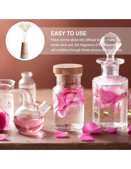100 Flores Difusoras de Aroma WOFASHPURET - Rosa Blanca 5x5cm
