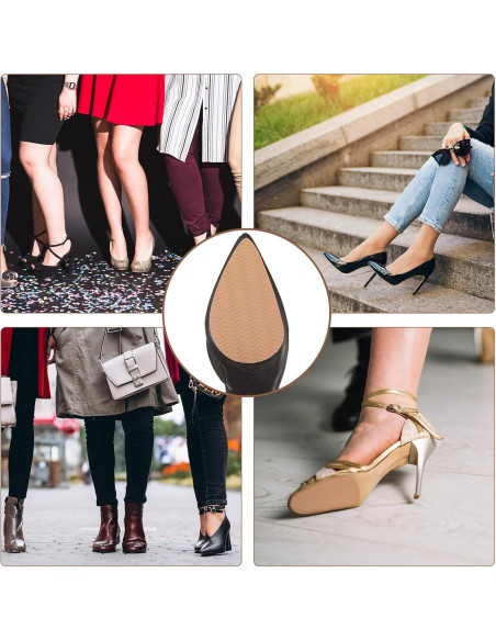 6 Piezas Protectores de Suela Antideslizantes Silicona ElevateTech