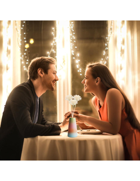 100 Flores Difusoras de Aroma WOFASHPURET - Rosa Blanca 5x5cm