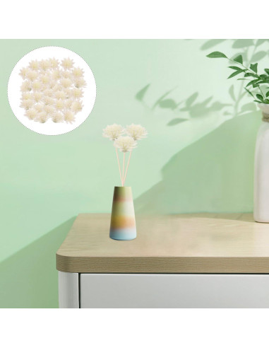 100 Flores Difusoras de Aroma WOFASHPURET - Rosa Blanca 5x5cm