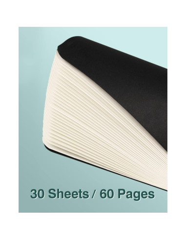 Cuadernos de Bolsillo Gwybkq 12 Piezas 30 Hojas Negro