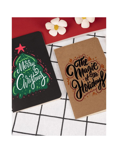 Cuadernos de Bolsillo Gwybkq 12 Piezas 30 Hojas Negro