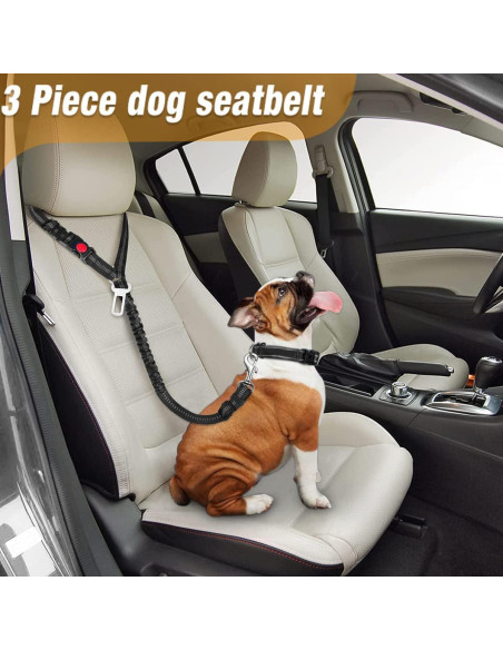 Cinturón de Seguridad para Perros Hillinkit Ajustable 60-73cm