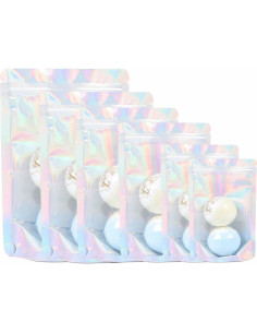 Bolsas Holográficas Mylar 4CP 100 Pcs 14x20 cm Reutilizables 2