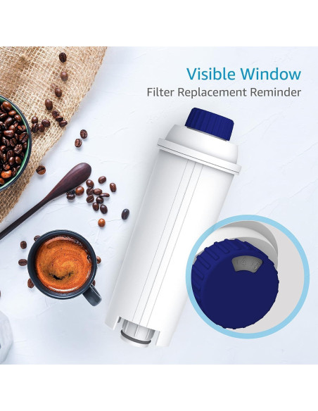 Filtro de Agua AQUA CREST para Cafetera DeLonghi - 2 Unidades