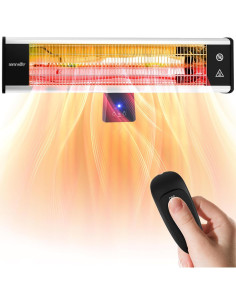Calentador de Patio Infrarrojo SereneLife 1500W Montado en Pared 2