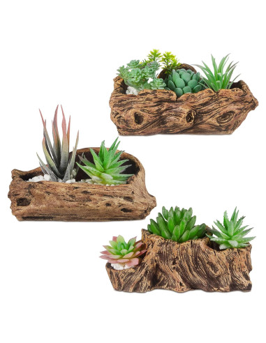 3 Macetas de Concreto Retro Sunnychicc para Suculentas