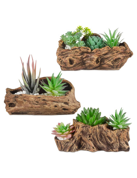 3 Macetas de Concreto Retro Sunnychicc para Suculentas 3 Macetas de Concreto Retro Sunnychicc para Suculentas