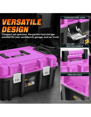 Juego de Caja de Herramientas 2-en-1 CAAP DRIVEN Púrpura