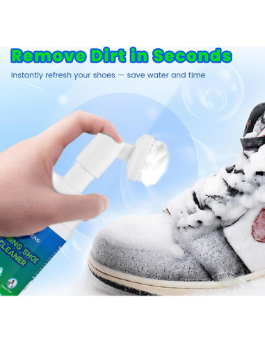 Kit Limpiador de Zapatos SHENMENG 191 g Espuma Sin Agua