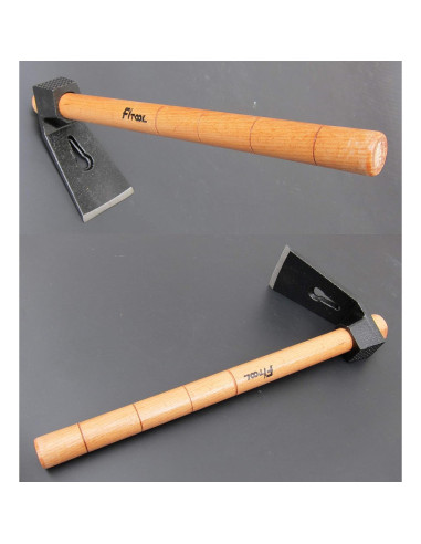 Martillo de Carpintería FITOOL Azuela Recta 790g Mango Madera