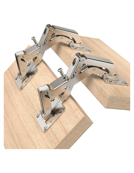 Paquete de 4 bisagras de gabinete Chibery 170 cierre suave