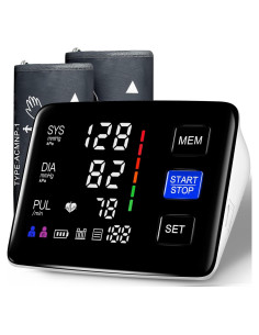 Monitor de Presión Arterial Digital LIVAROCI con 2 Manguitos XL