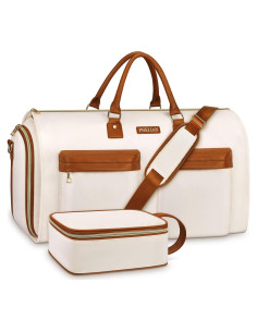 Bolsa de Ropa Convertible Pnelian 60L 2 en 1 Beige