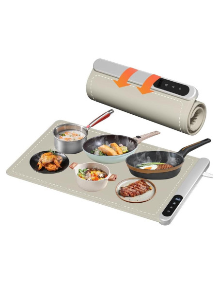 Alfombrilla Calentadora de Comida CURMEDI 500W Caqui Alfombrilla Calentadora de Comida CURMEDI 500W Caqui