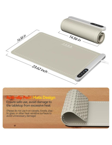 Alfombrilla Calentadora de Comida CURMEDI 500W Caqui