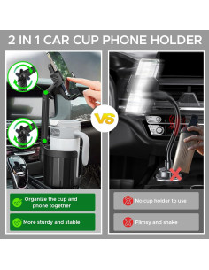 Soporte para Teléfono y Portavasos 2 en 1 TERRALYX Ajustable 2