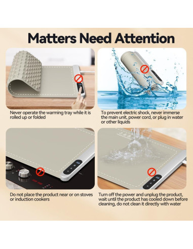 Alfombrilla Calentadora de Comida CURMEDI 500W Caqui