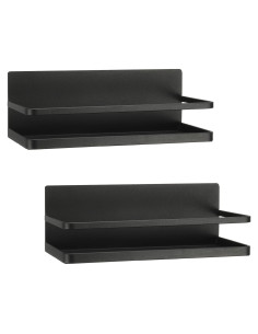 Estante Magnético para Especias PATIKIL - 2 Paquetes, Negro