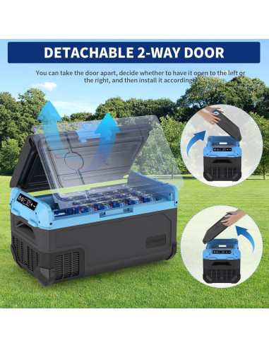 Refrigerador Portátil Tecnolove 20L - Enfriamiento Rápido - Azul