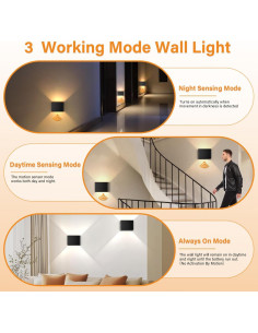 Luz de Pared LED DUMILOO con Sensor de Movimiento y Control Remoto 2