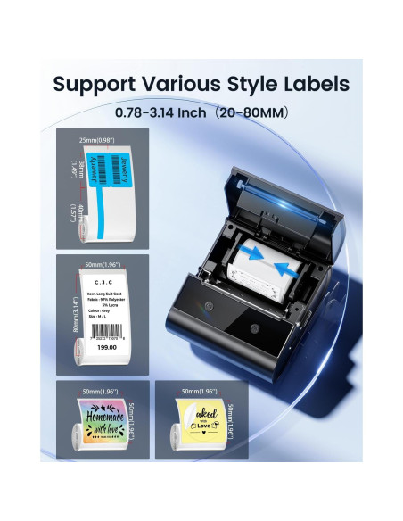 Impresora de Etiquetas Ponek M260 Bluetooth 72mm Térmica