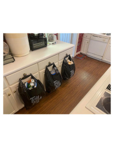 Soporte de bolsa de basura Tidy Hook para puerta 10 galones