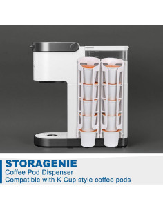 Soporte para Cápsulas de Café STORAGENIE Blanco 2 Paquete 2