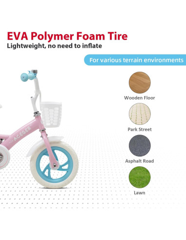 Bicicleta de Equilibrio ACEGER 12" para Niños 2-5 Años