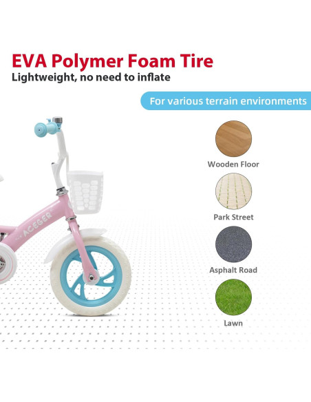 Bicicleta de Equilibrio ACEGER 12" para Niños 2-5 Años