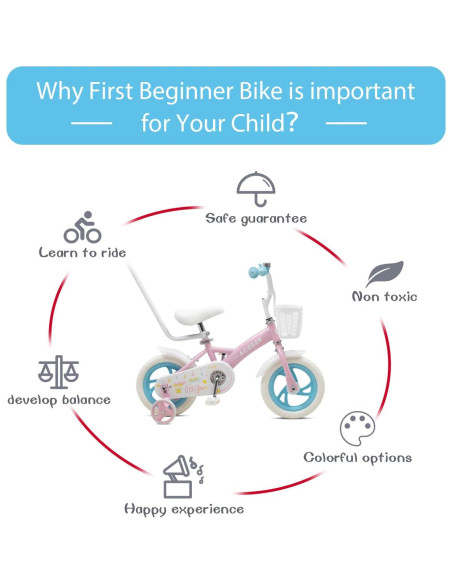 Bicicleta de Equilibrio ACEGER 12" para Niños 2-5 Años