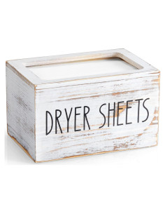 Soporte para Hojas de Secadora CMLKLZD Madera Blanqueada 17.6x11.5x9.1cm